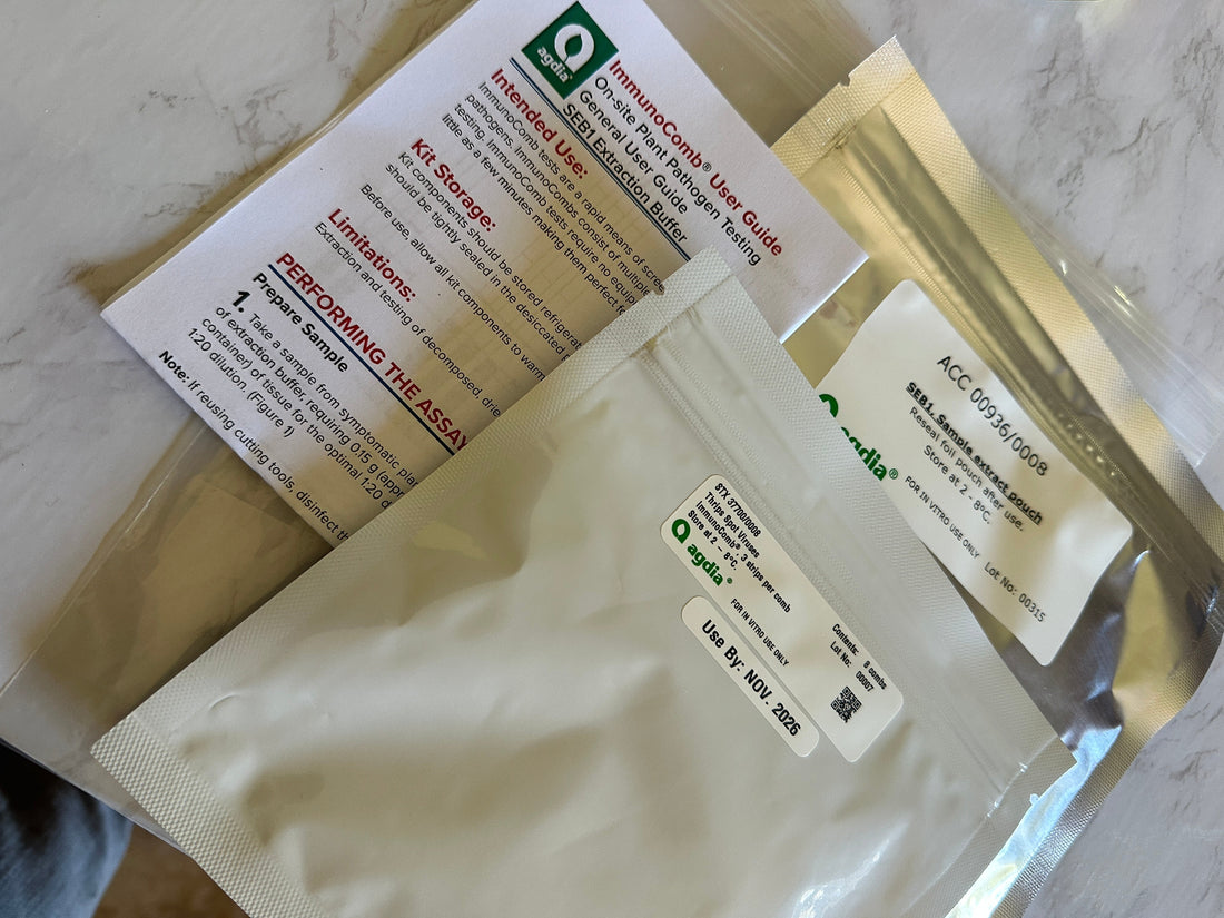 Dahlia virus home testing kits from Agdia Inc.